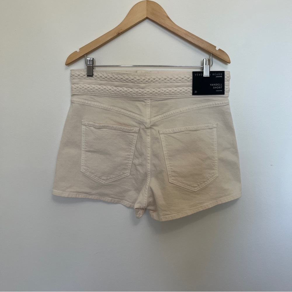 NWT Veronica Beard Yandell Short in Ecru Size 31 - Picture 7 of 8